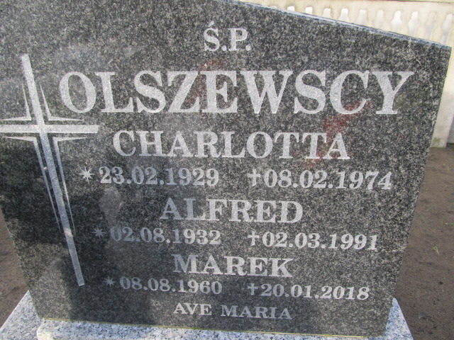 Alfred Olszewski 1932 Lubsza - Grobonet - Wyszukiwarka osób pochowanych