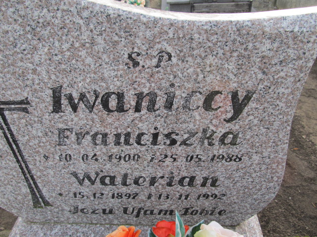 Franciszka Iwanicka 1900 Lubsza - Grobonet - Wyszukiwarka osób pochowanych
