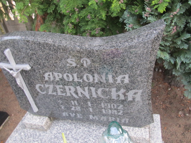 Apolonia Czernicka 1902 Lubsza - Grobonet - Wyszukiwarka osób pochowanych