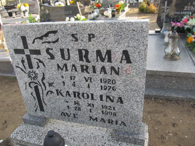 Marian Surma 1920 Lubsza - Grobonet - Wyszukiwarka osób pochowanych