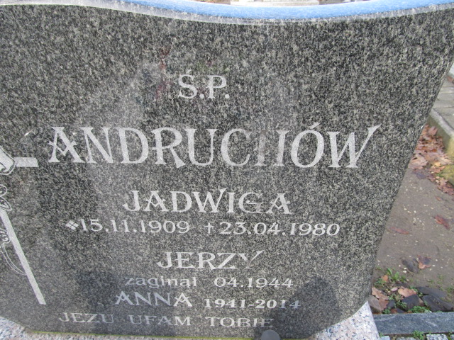 Anna Andruchów 1941 Lubsza - Grobonet - Wyszukiwarka osób pochowanych