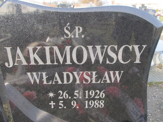 Władysław Jakimowski 1926 Lubsza - Grobonet - Wyszukiwarka osób pochowanych