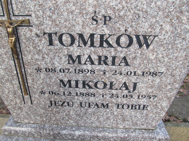 Mikołaj Tomków Lubsza - Grobonet - Wyszukiwarka osób pochowanych